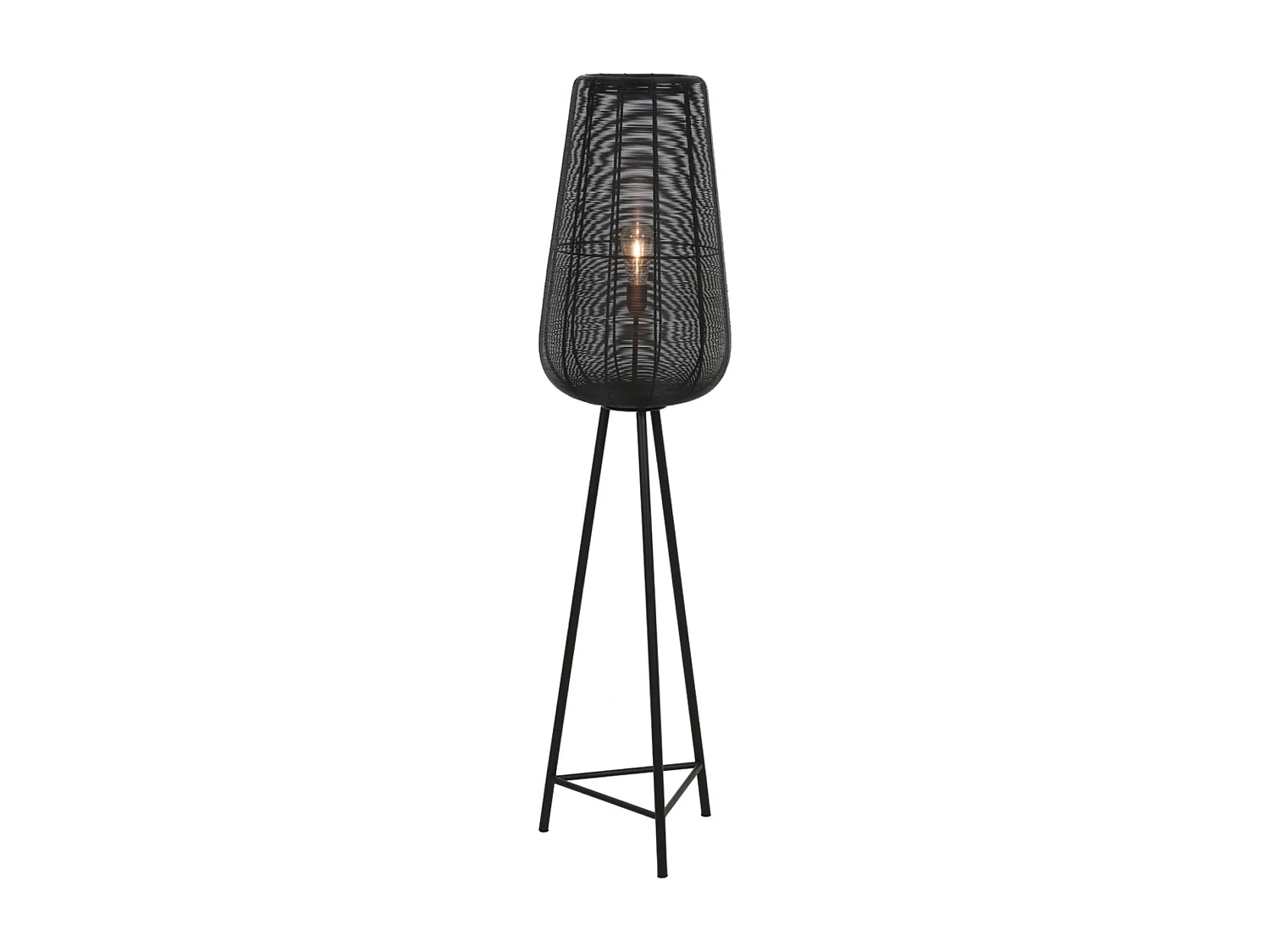 Lampadaire ADETA - Ø37x147cm - Noir