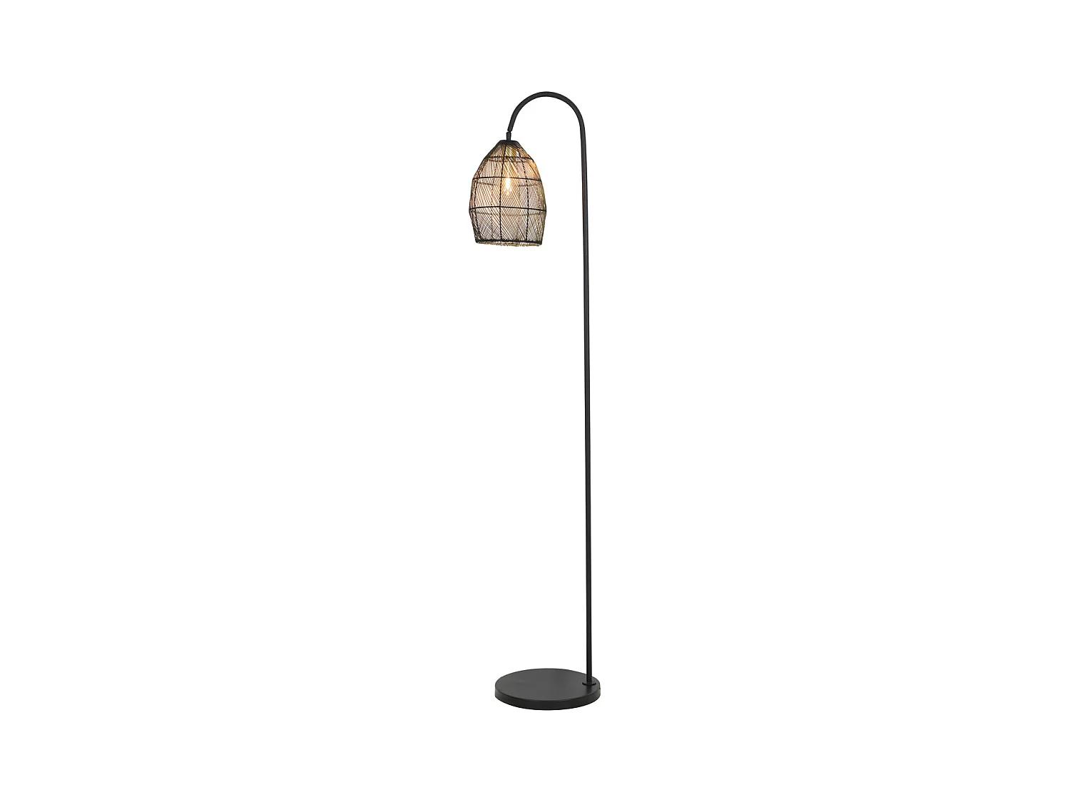 Lampadaire MEYA - 34x30,5x172cm - Noir