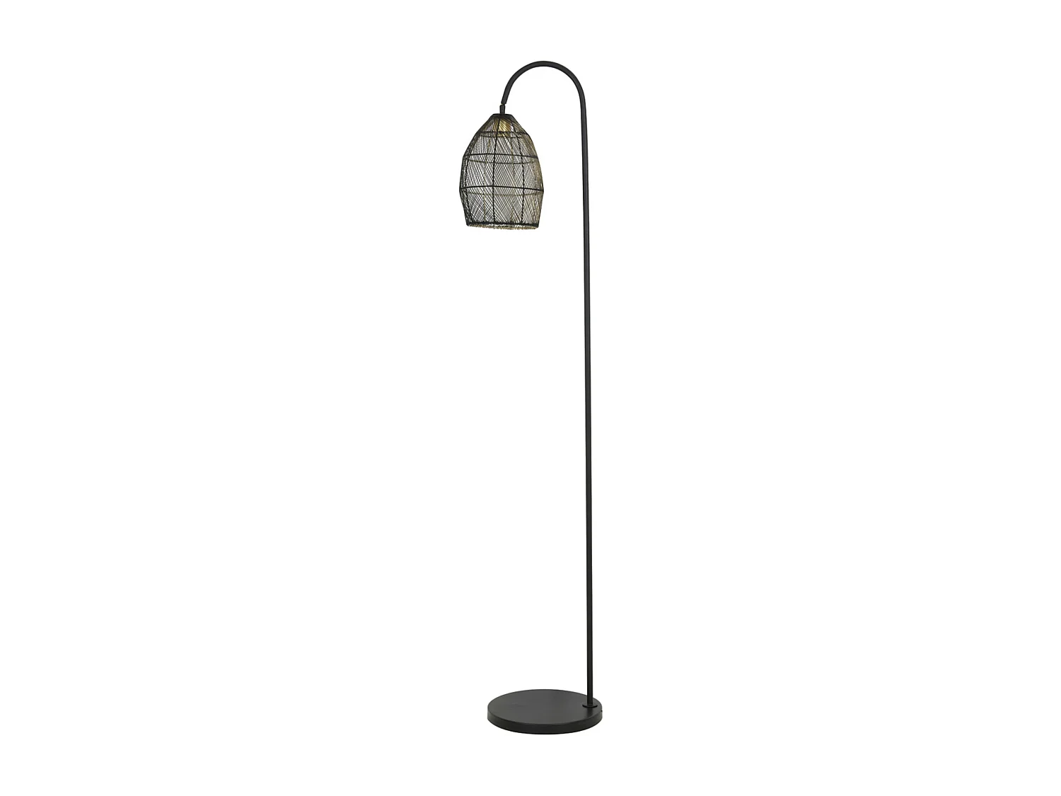 Lampadaire MEYA - 34x30,5x172cm - Noir