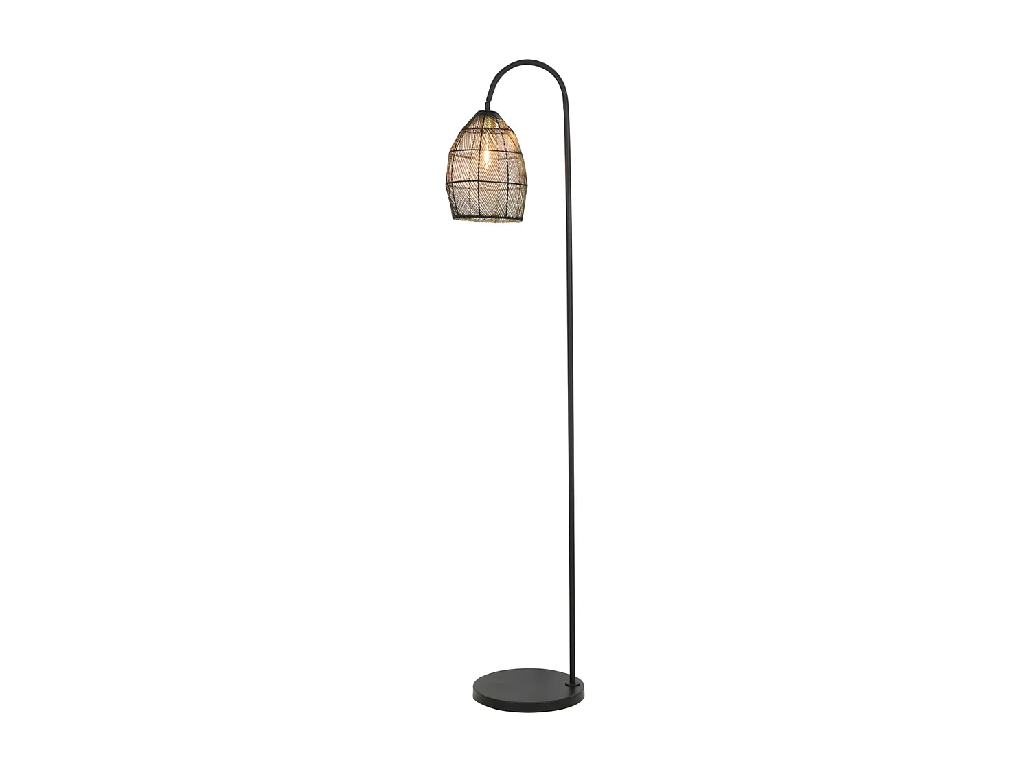 Lampadaire MEYA - 34x30,5x172cm - Noir