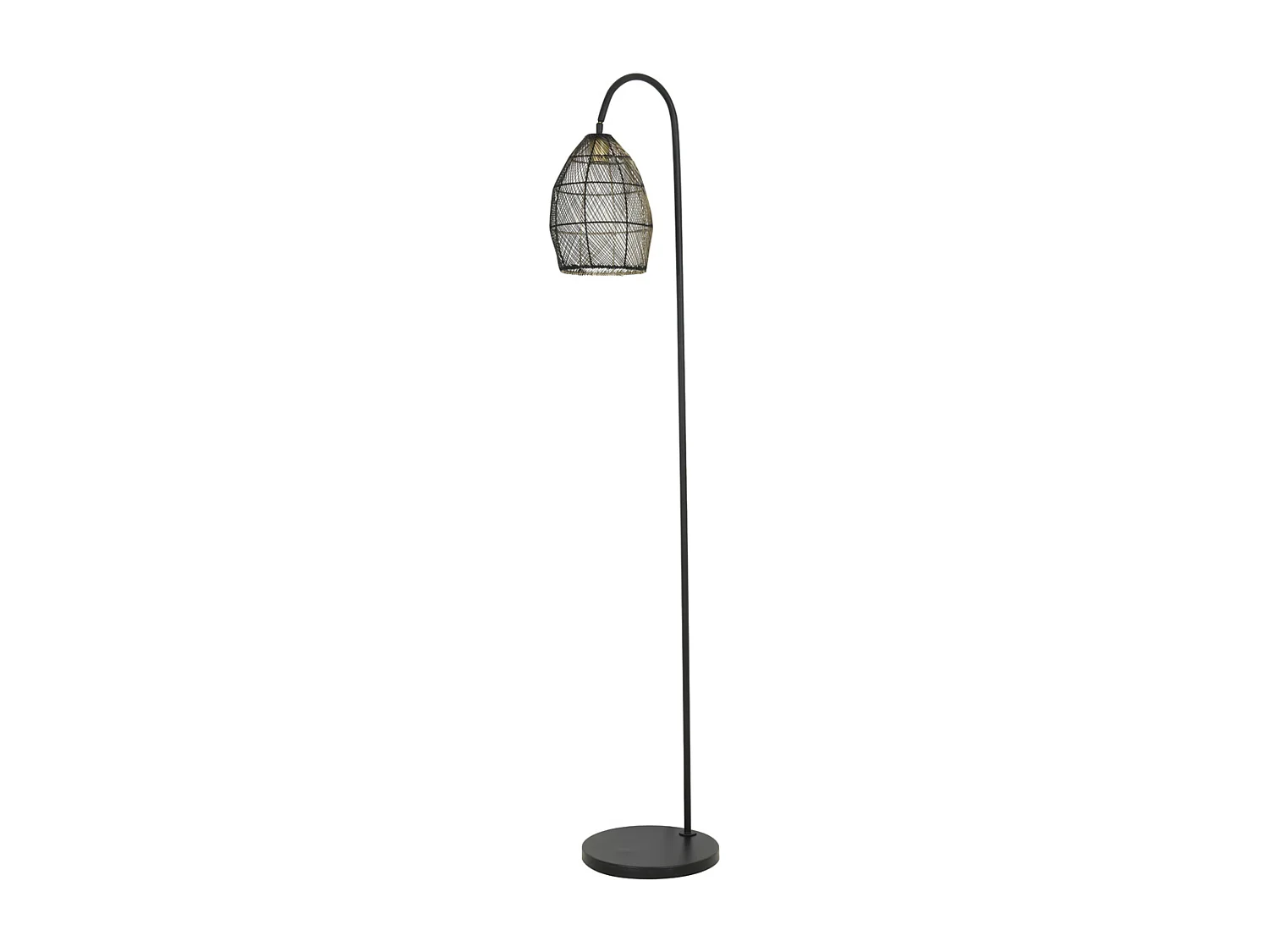 Lampadaire MEYA - 34x30,5x172cm - Noir