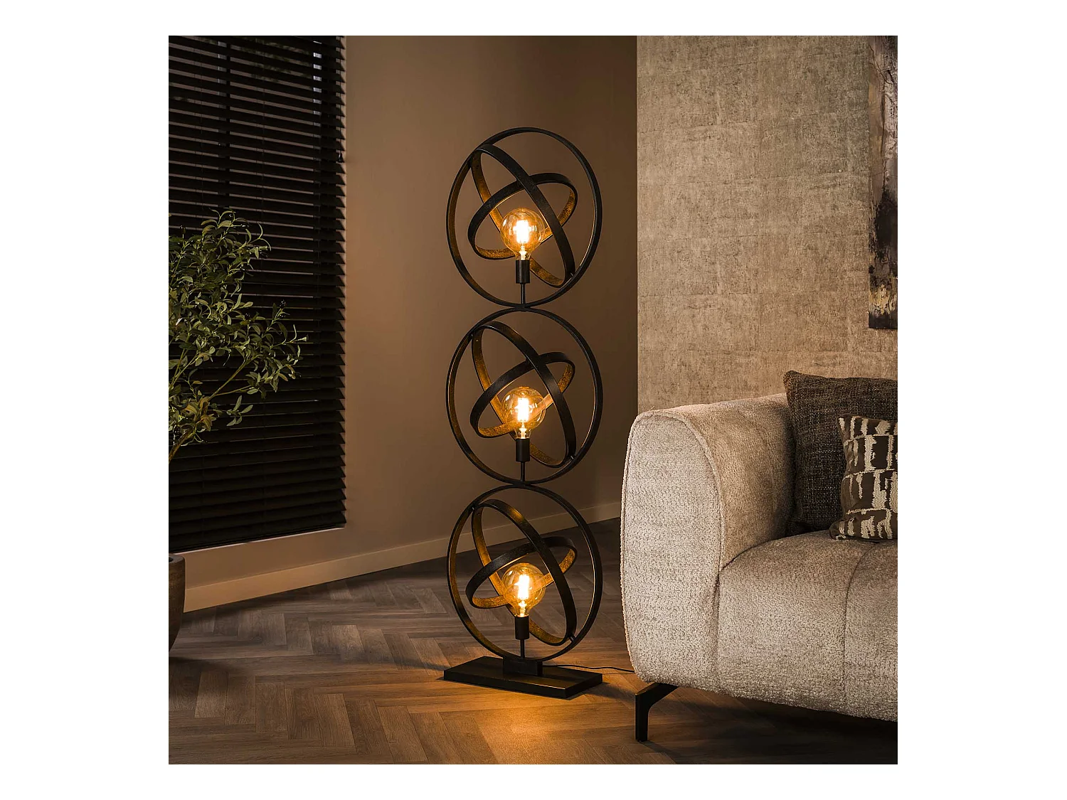 Lampadaire 3L Galaxy - Noir Arctique