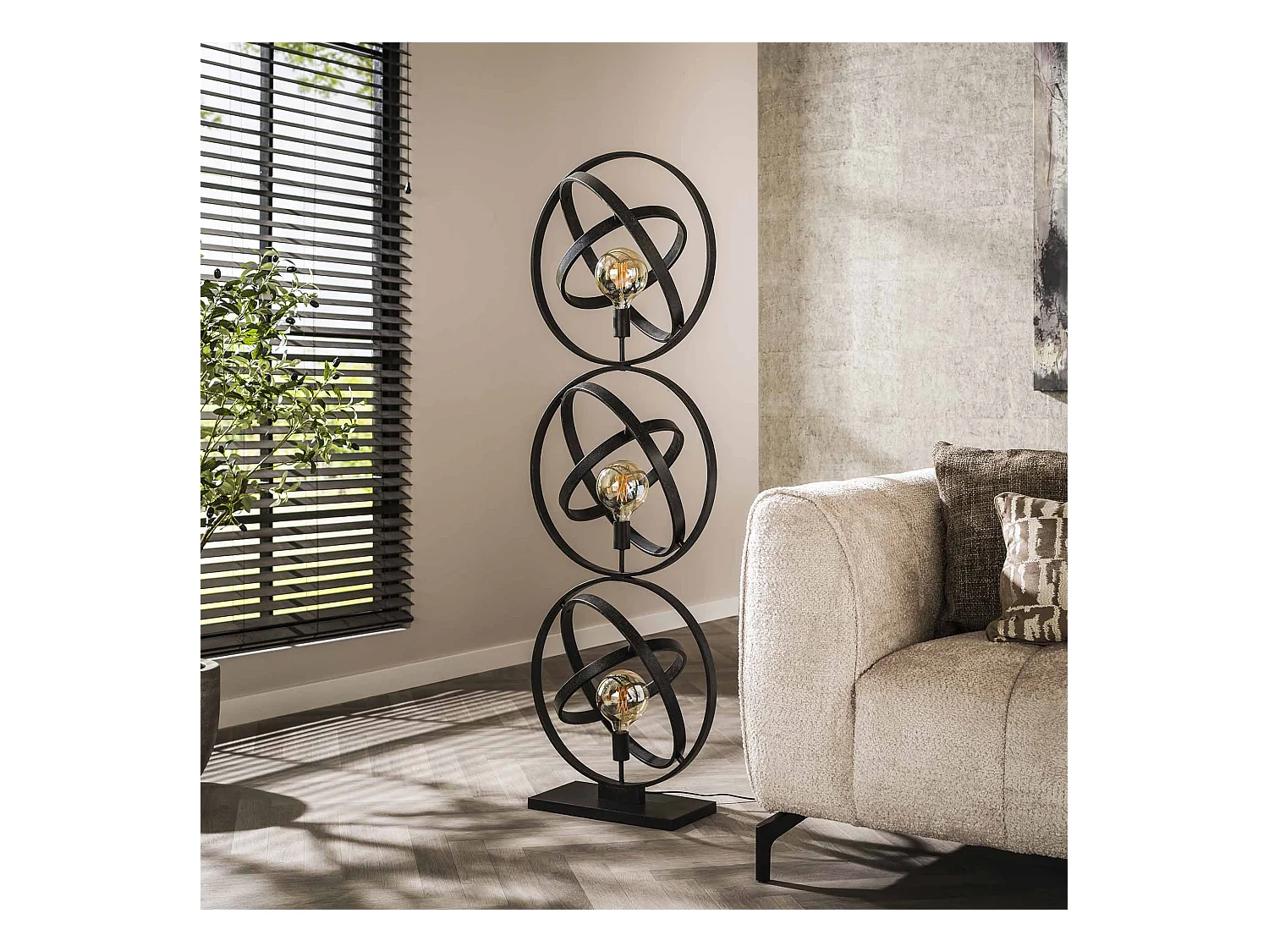 Lampadaire 3L Galaxy - Noir Arctique