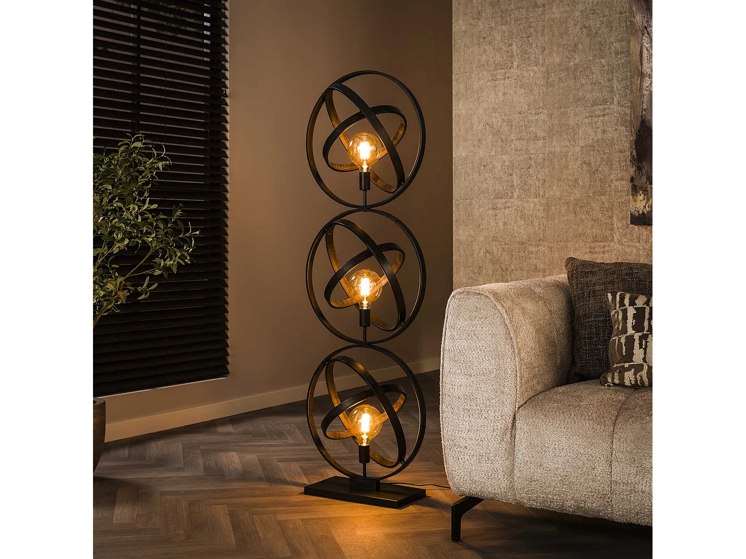 Lampadaire 3L Galaxy - Noir Arctique