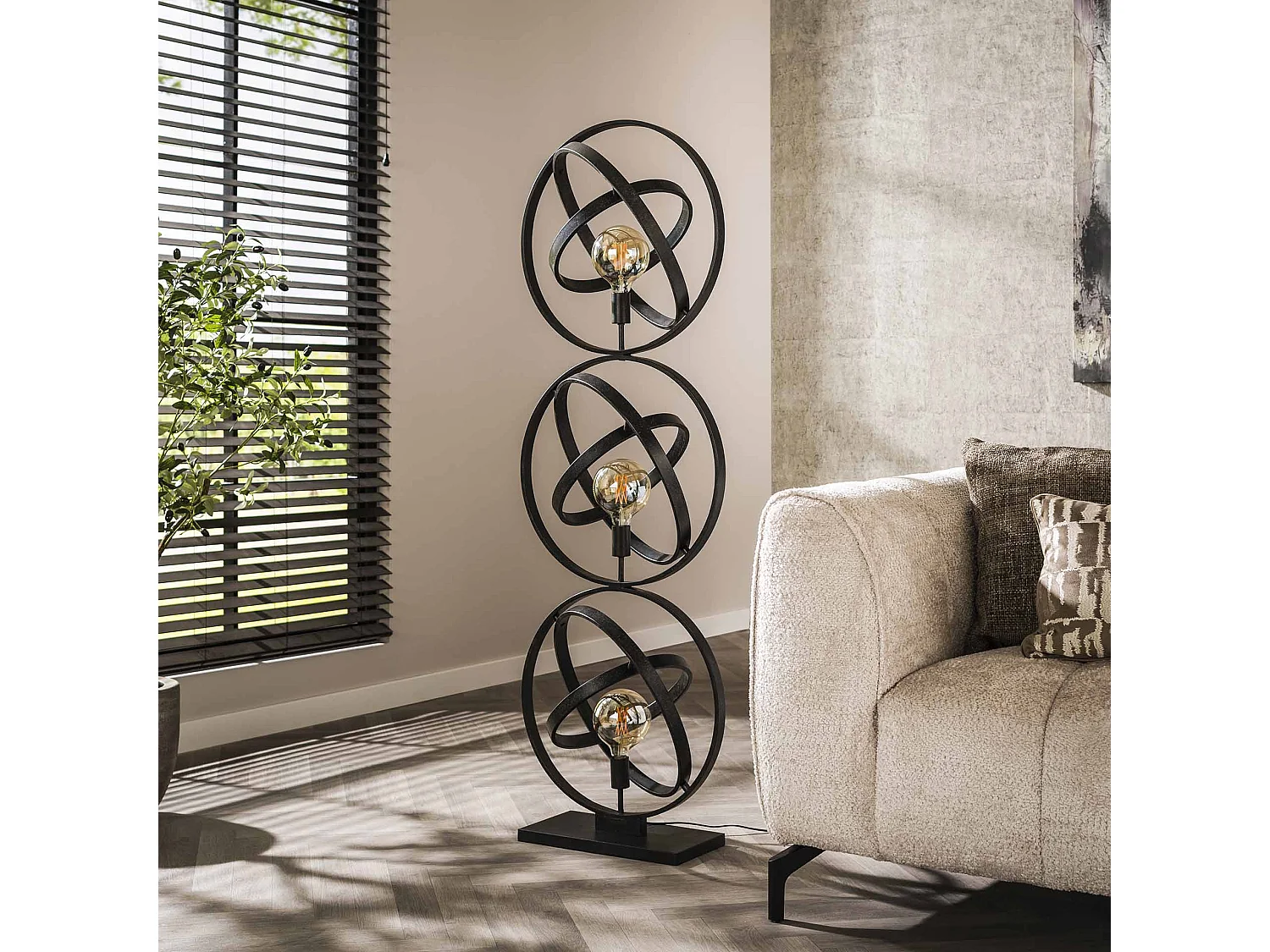 Lampadaire 3L Galaxy - Noir Arctique