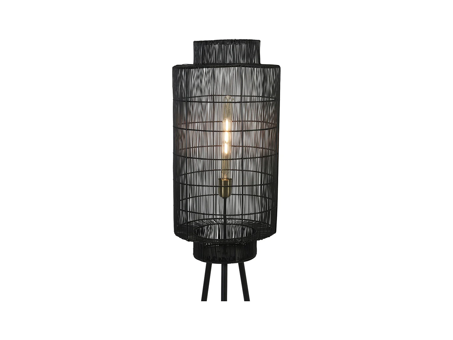 Lampadaire GRUARO - Ø32x150cm - Noir