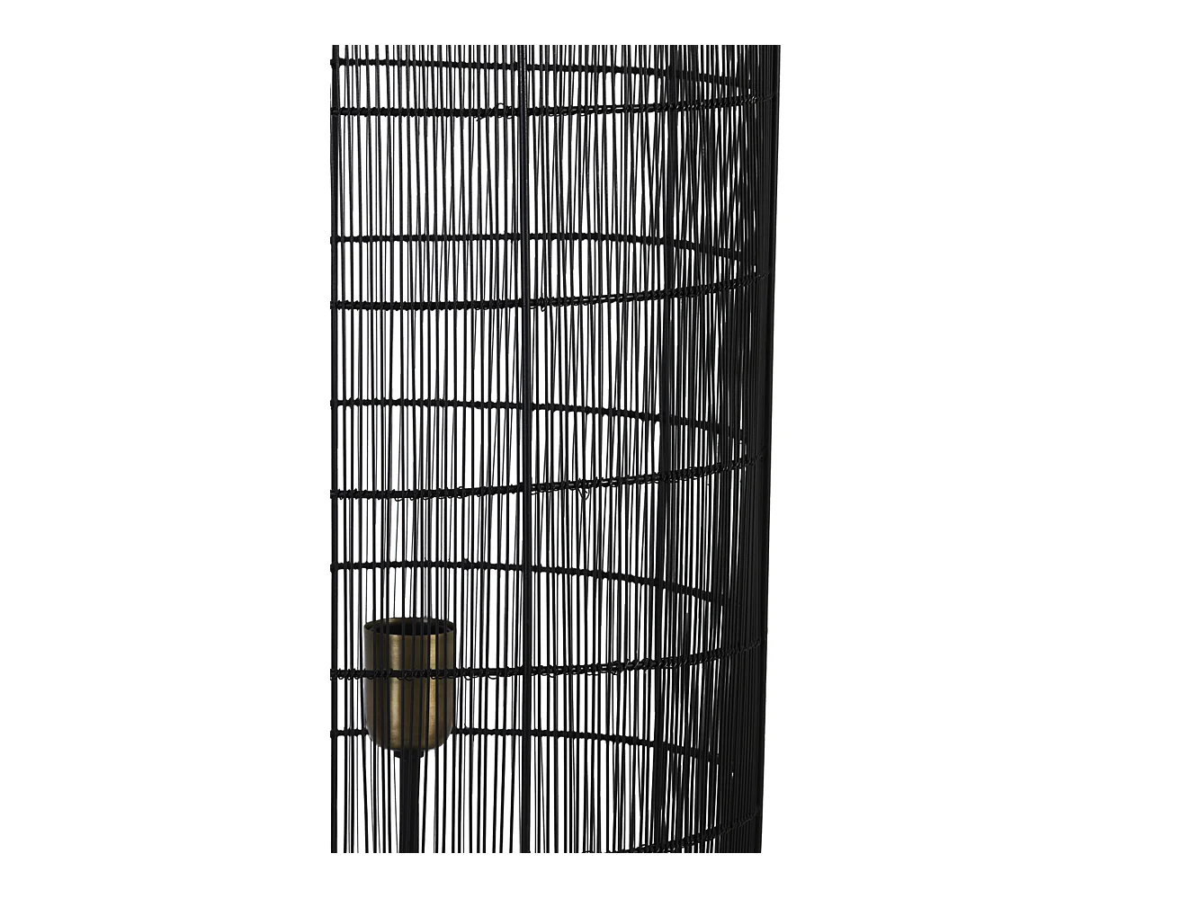 Lampadaire GRUARO - Ø32x150cm - Noir