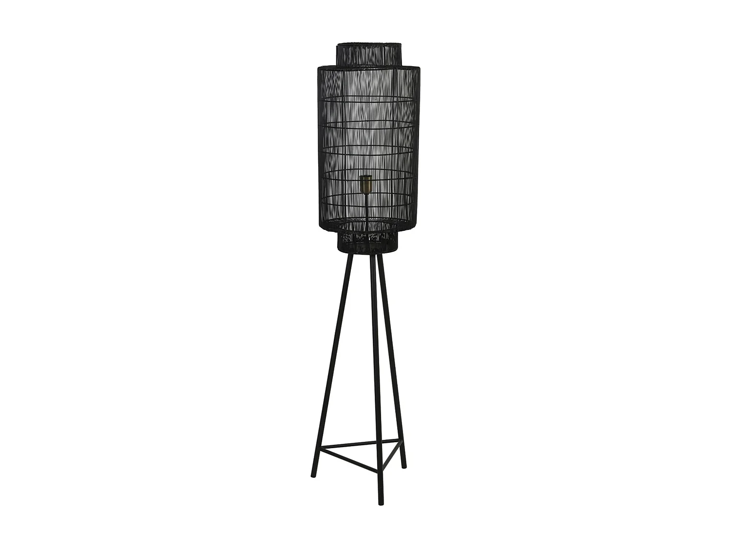 Lampadaire GRUARO - Ø32x150cm - Noir