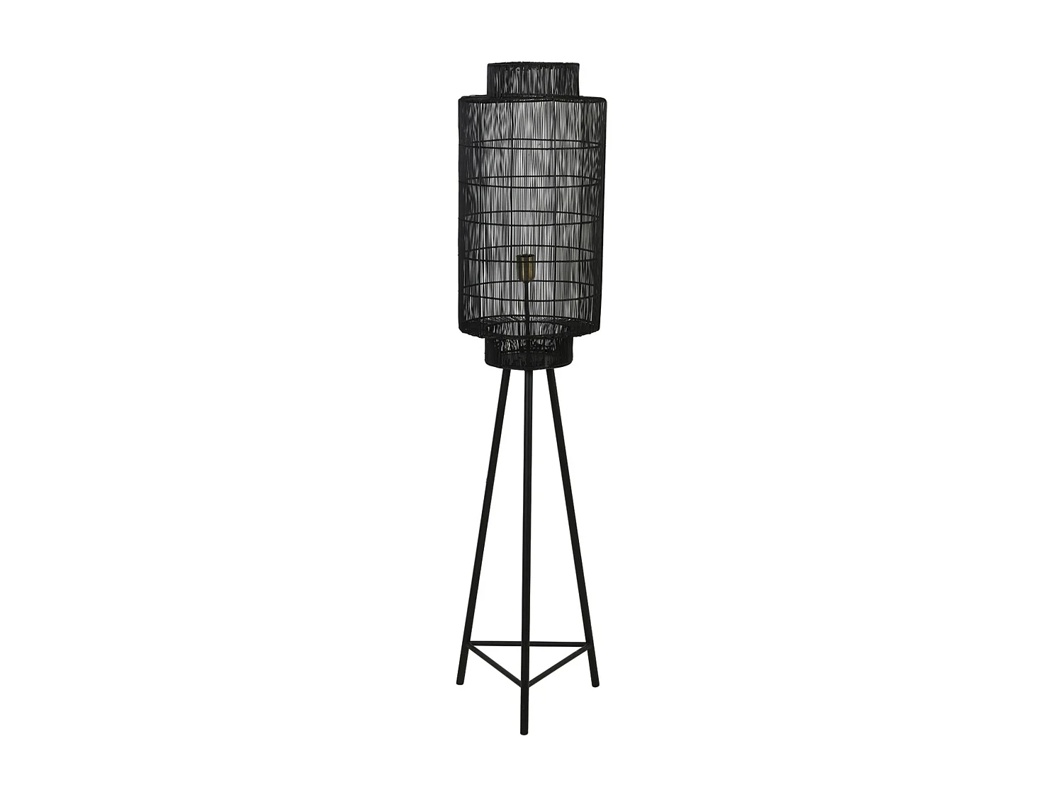 Lampadaire GRUARO - Ø32x150cm - Noir