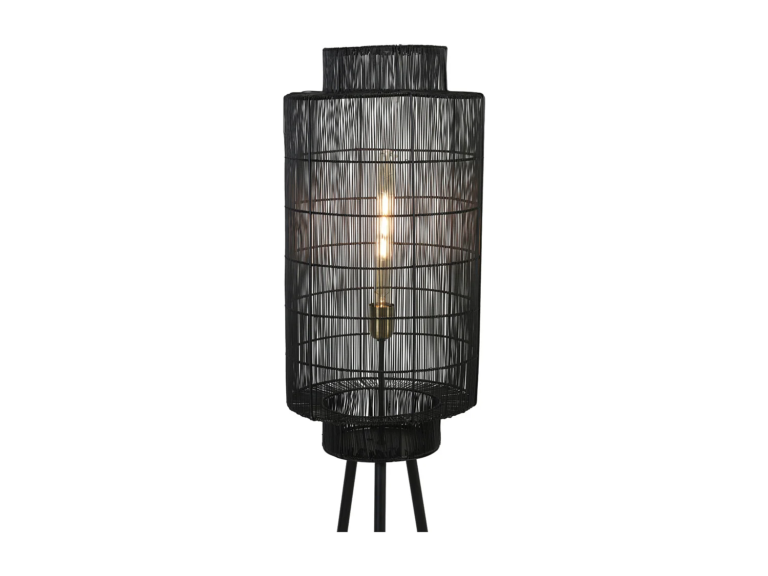 Lampadaire GRUARO - Ø32x150cm - Noir