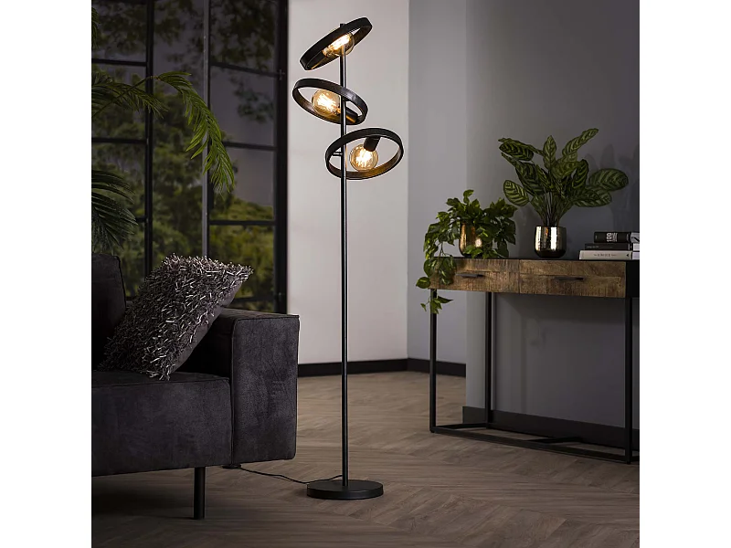 Vloerlamp 3L Hover - Charcoal