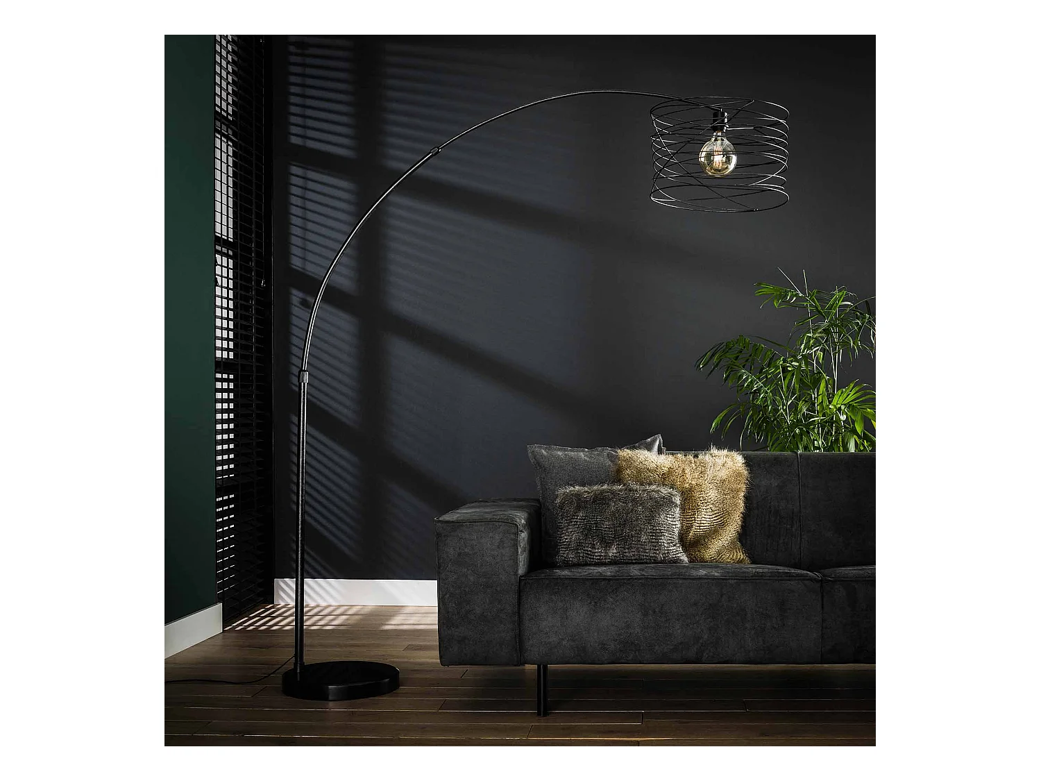 Lampe à arc industrielle - Ø45 - Spirale - Forme arc