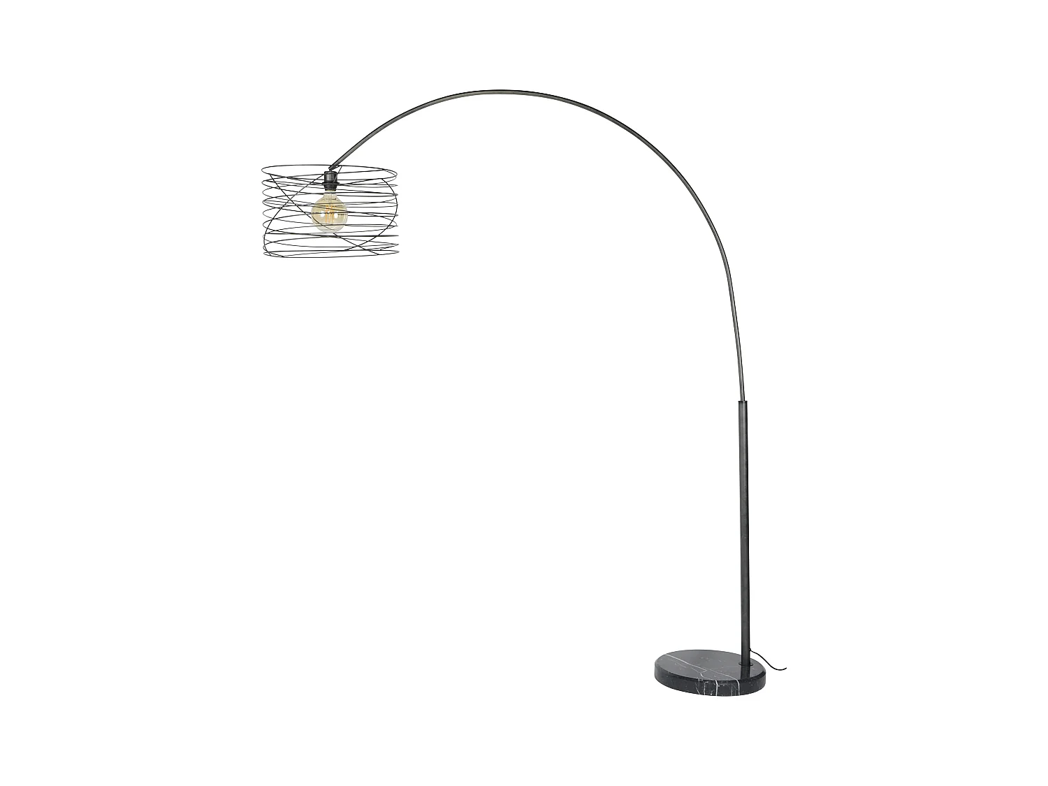 Lampe à arc industrielle - Ø45 - Spirale - Forme arc