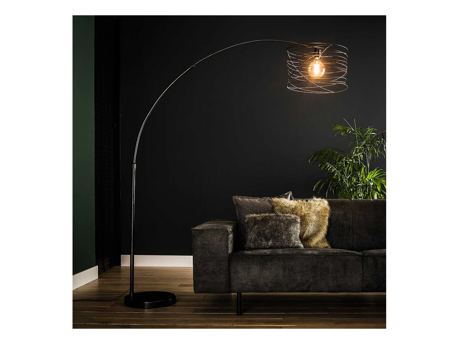 Bogenlampe Industrial - Ø45 - Spirale - Bogenform