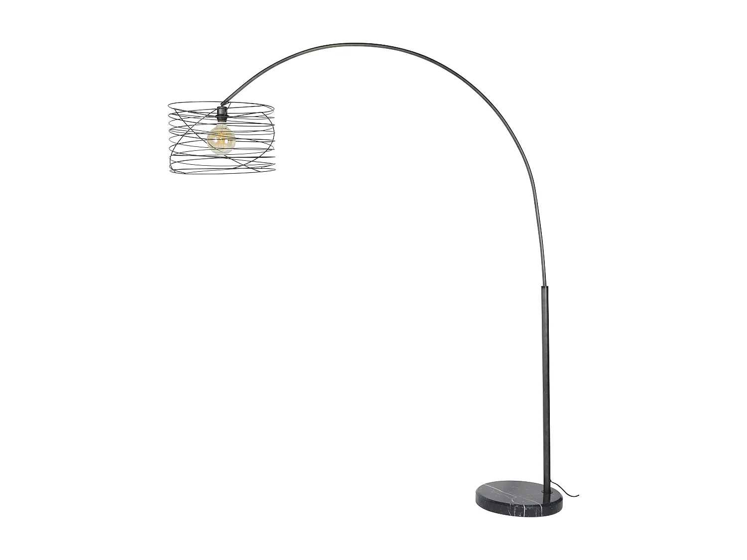 Lampe à arc industrielle - Ø45 - Spirale - Forme arc