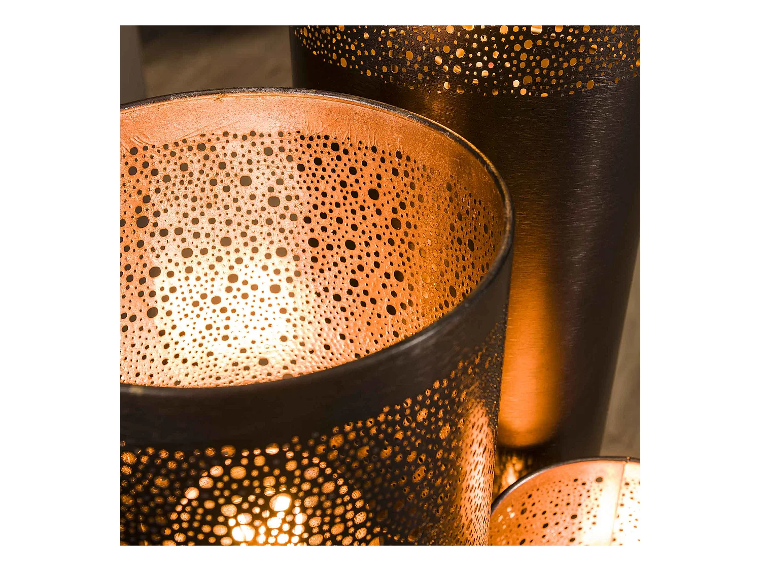 Lampadaire Ø25 cylindre 120cm / Nickel noir