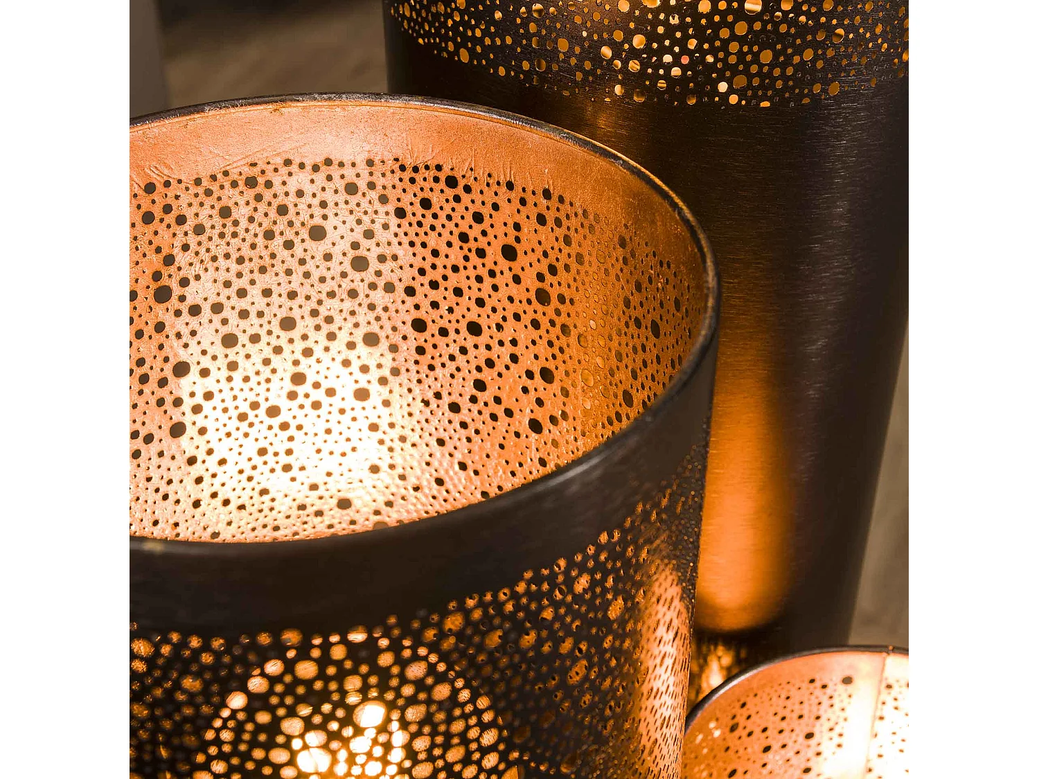 Lampadaire Ø25 cylindre 120cm / Nickel noir