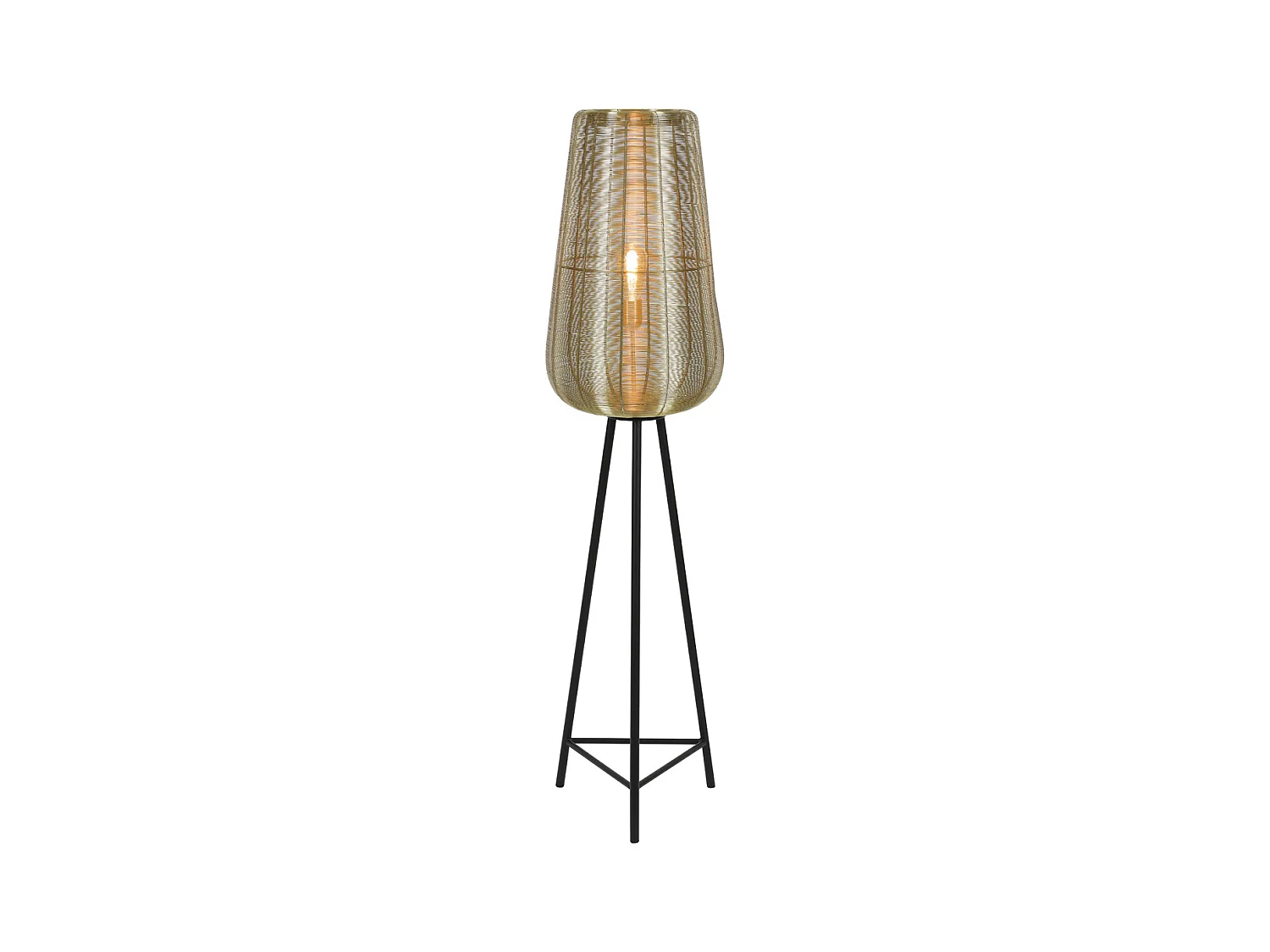 Lampadaire ADETA - Ø37x147cm - Doré