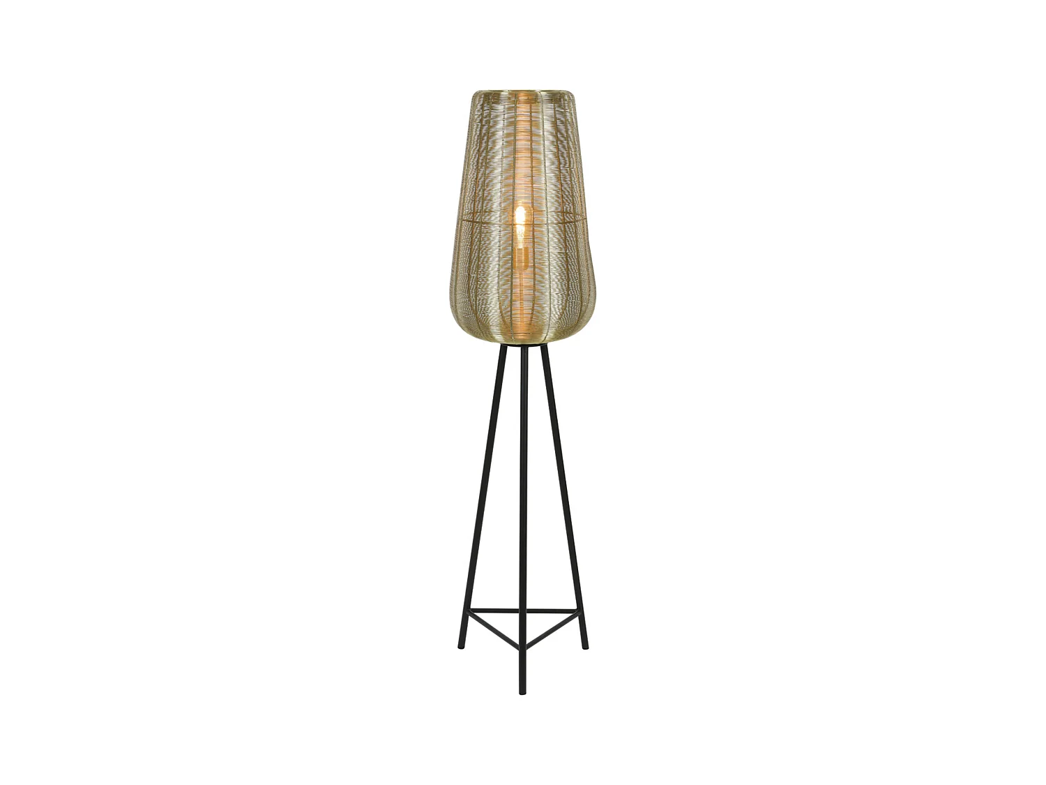 Lampadaire ADETA - Ø37x147cm - Doré