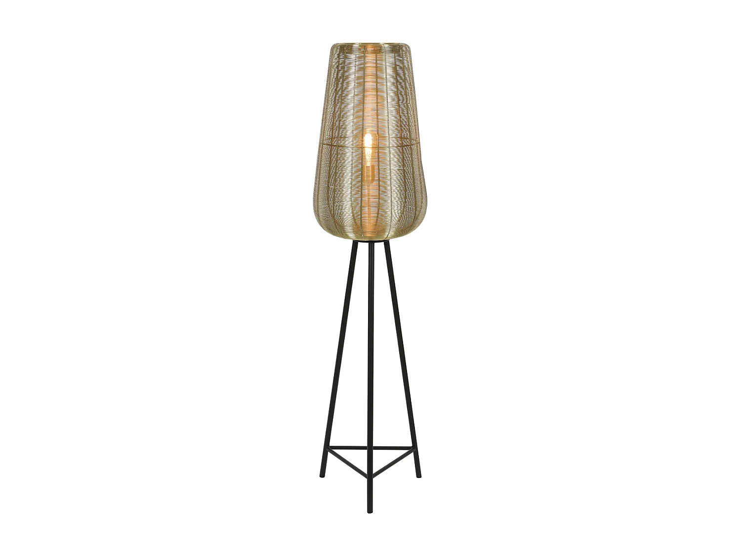 Lampadaire ADETA - Ø37x147cm - Doré