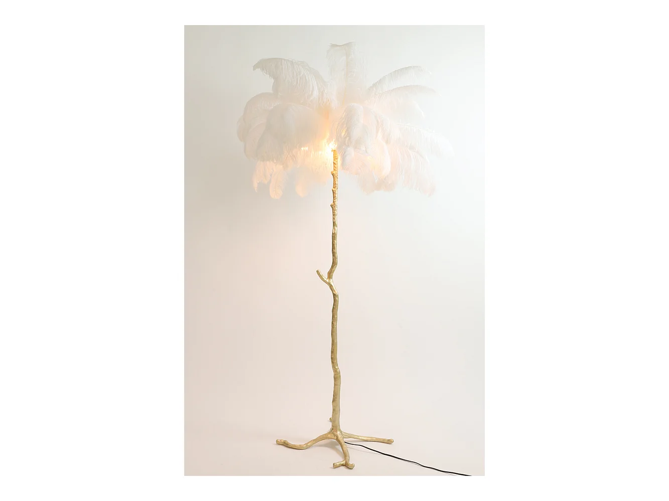Lampadaire FEATHER - 95x95x180cm - Blanc