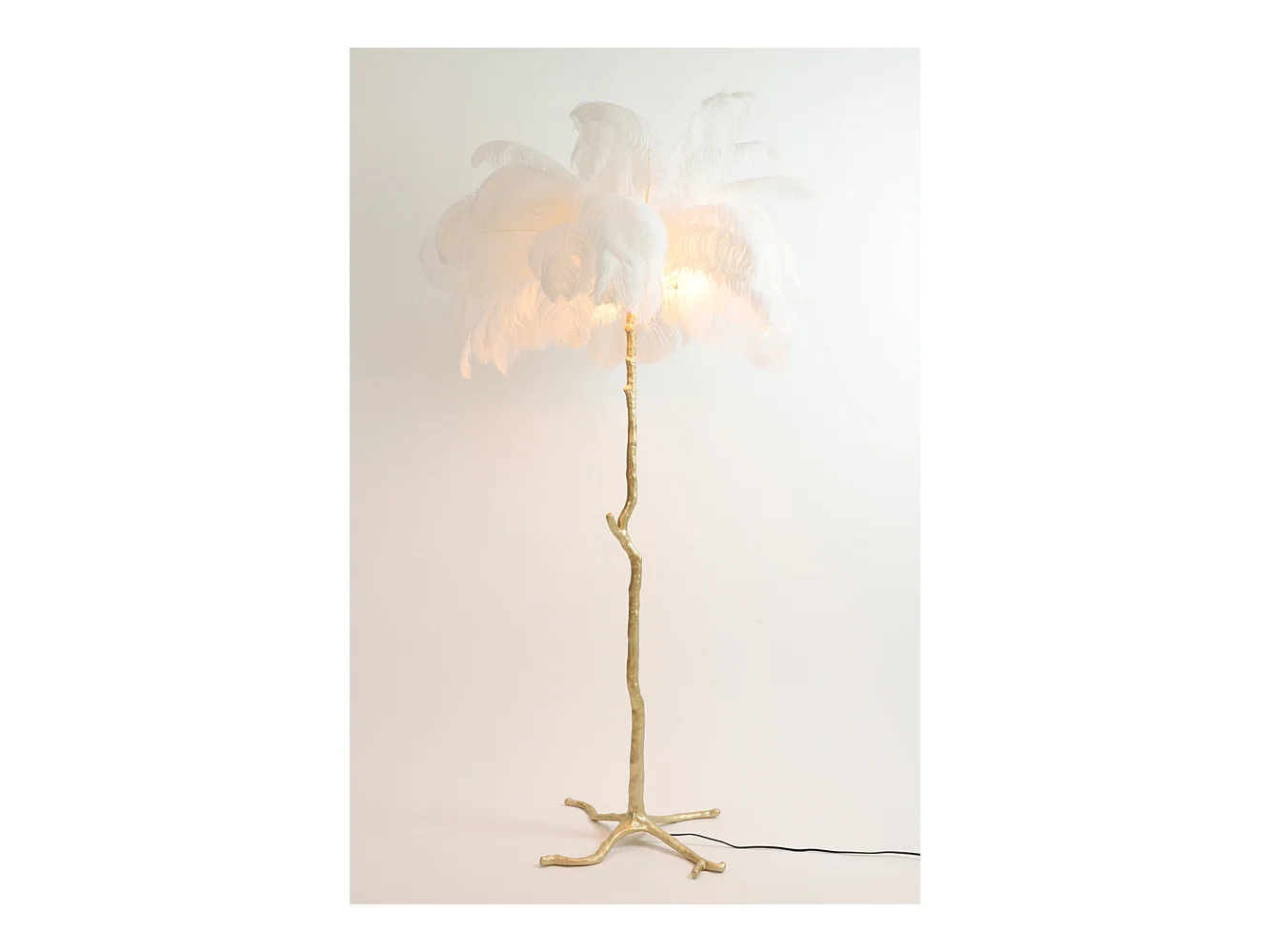 Lampadaire FEATHER - 95x95x180cm - Blanc