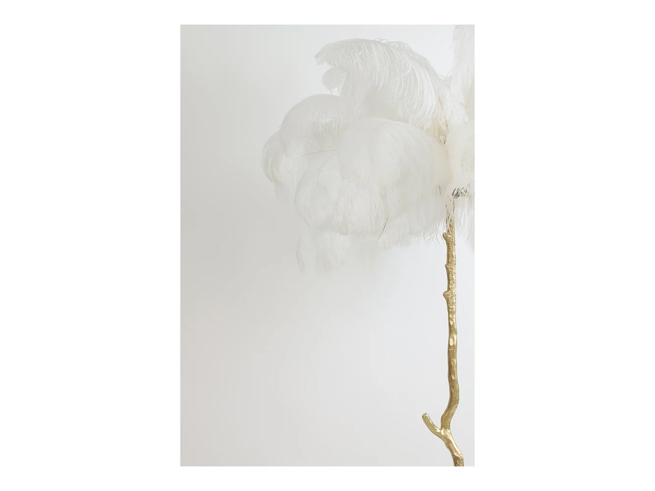 Lampadaire FEATHER - 95x95x180cm - Blanc