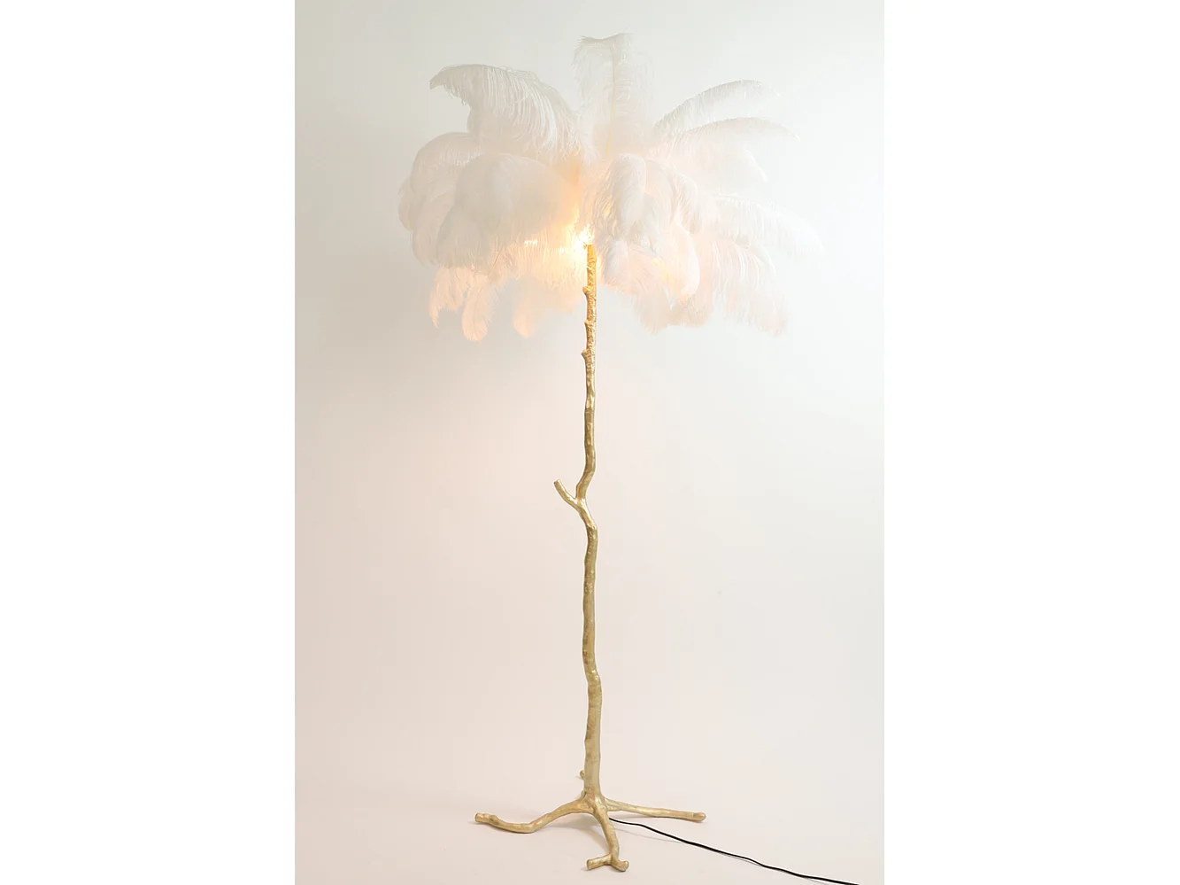 Lampadaire FEATHER - 95x95x180cm - Blanc