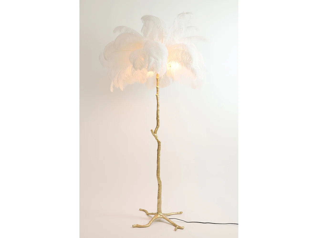 Lampadaire FEATHER - 95x95x180cm - Blanc