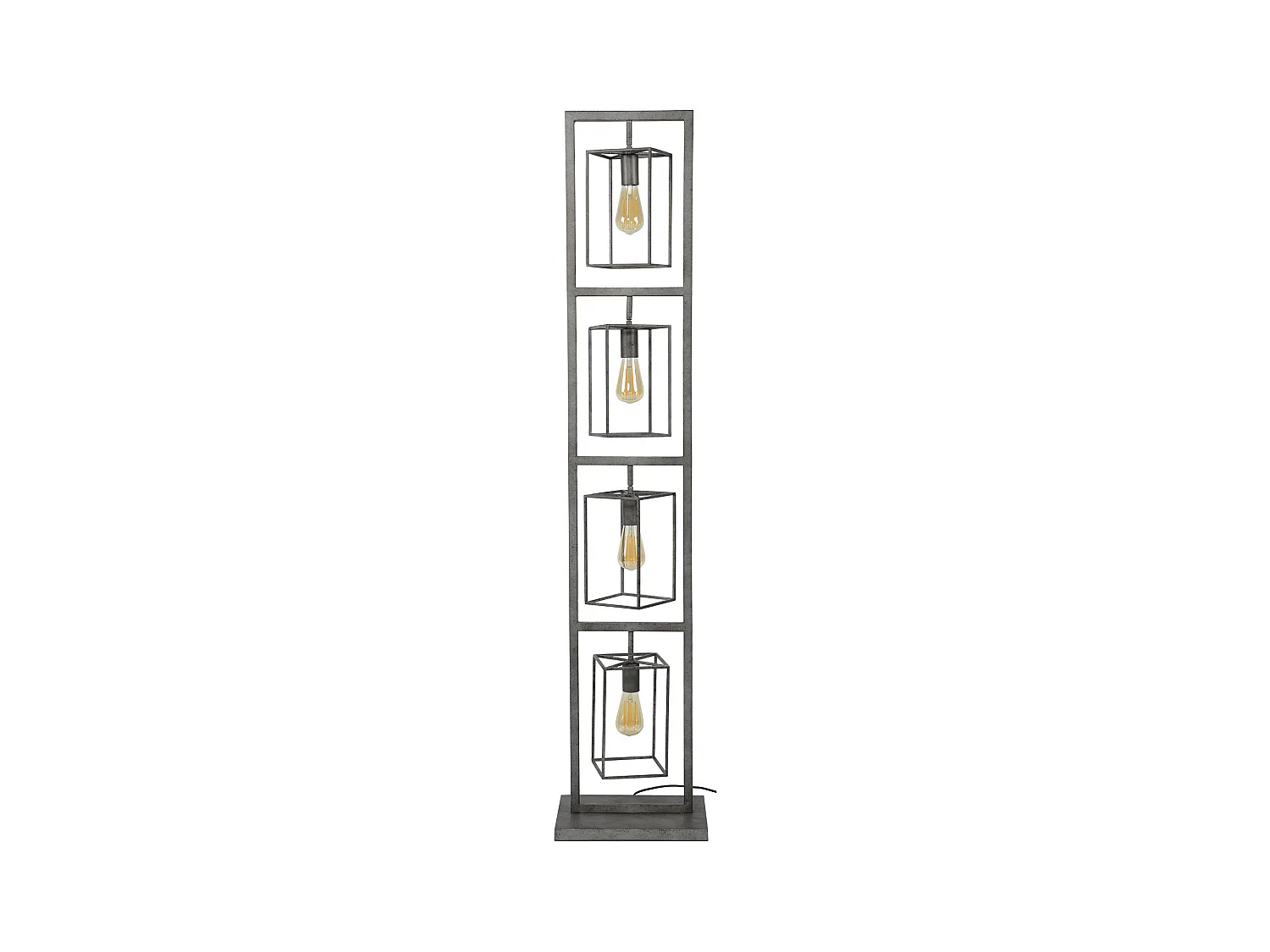 Lampadaire Cubic Tower - 4 Lampes - 34x24x160