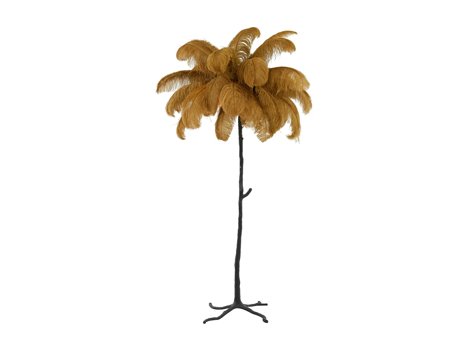 Lampadaire FEATHER - 95x95x180cm - Marron