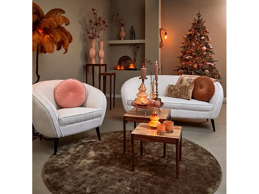 Lampadaire FEATHER - 95x95x180cm - Marron