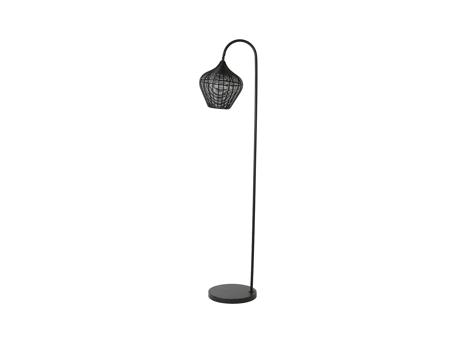 Lampadaire ALVARO - 35x30x160cm - Noir
