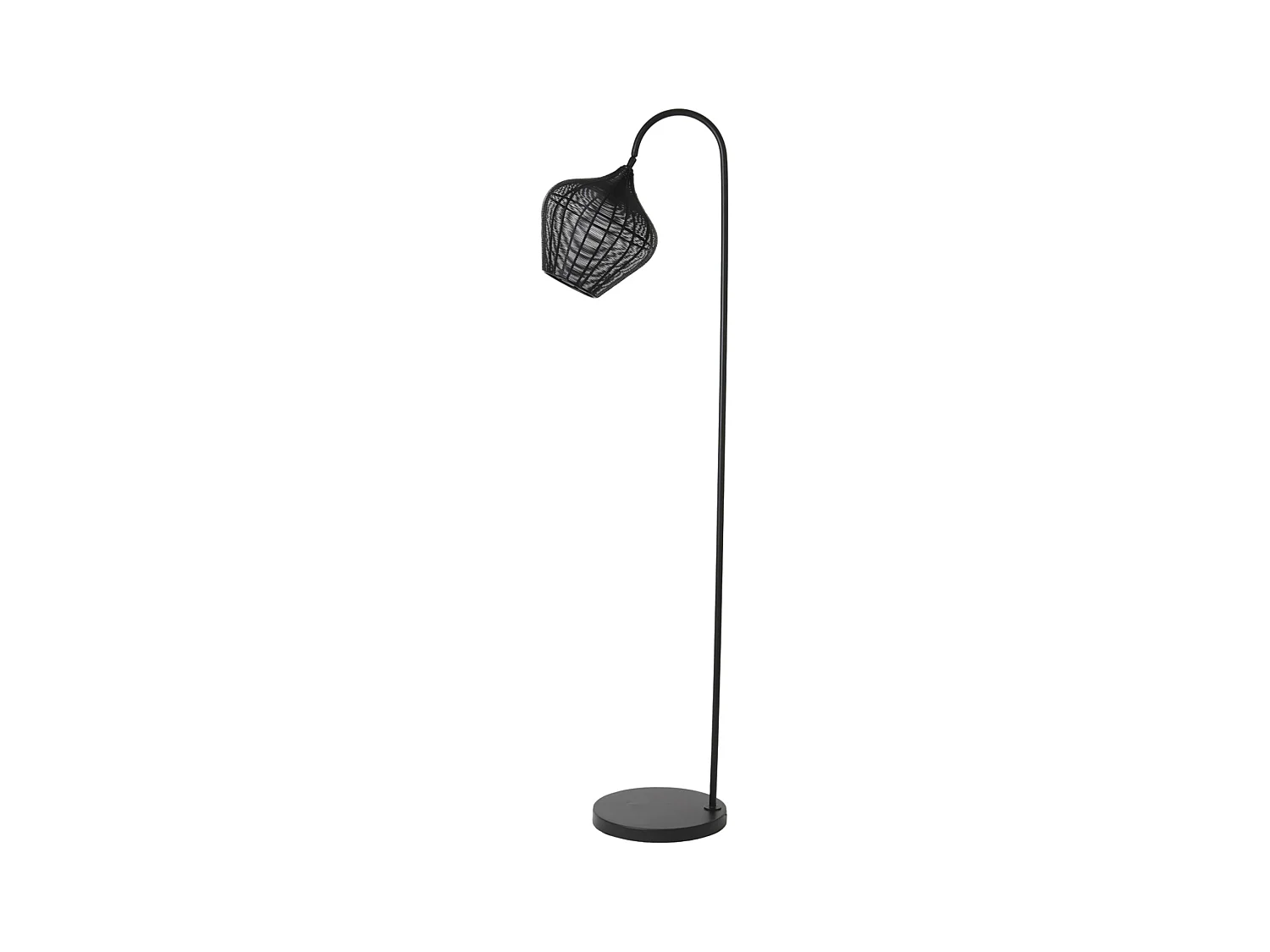 Lampadaire ALVARO - 35x30x160cm - Noir