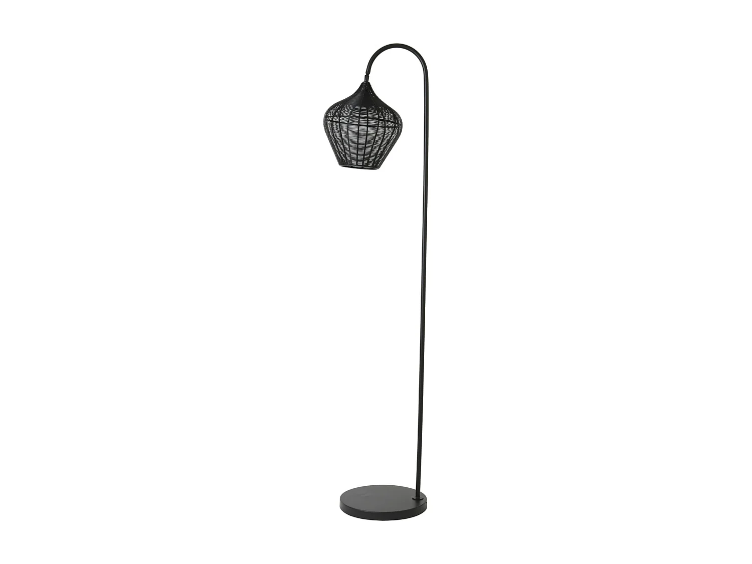 Lampadaire ALVARO - 35x30x160cm - Noir