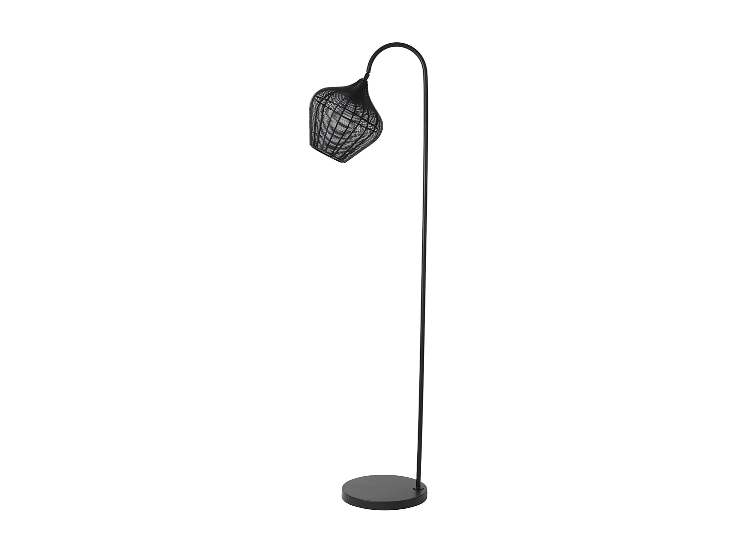 Lampadaire ALVARO - 35x30x160cm - Noir