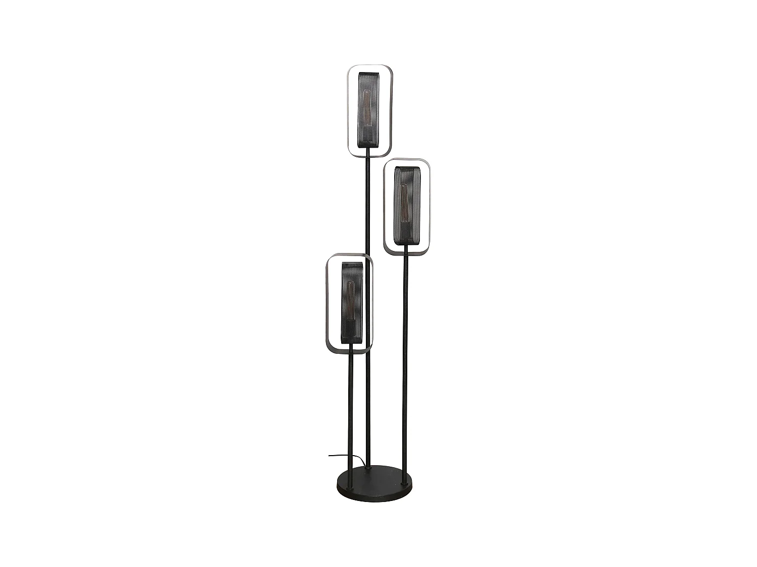 Lampadaire 3L Mesh Rotate - Noir Artic