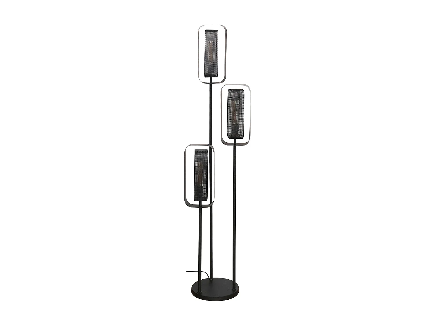 Lampadaire 3L Mesh Rotate - Noir Artic