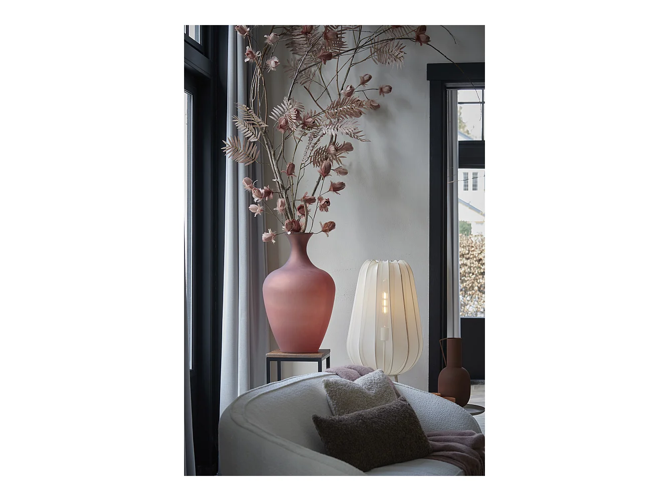 Stehleuchte PLUMERIA - Ø42x132cm - Beige