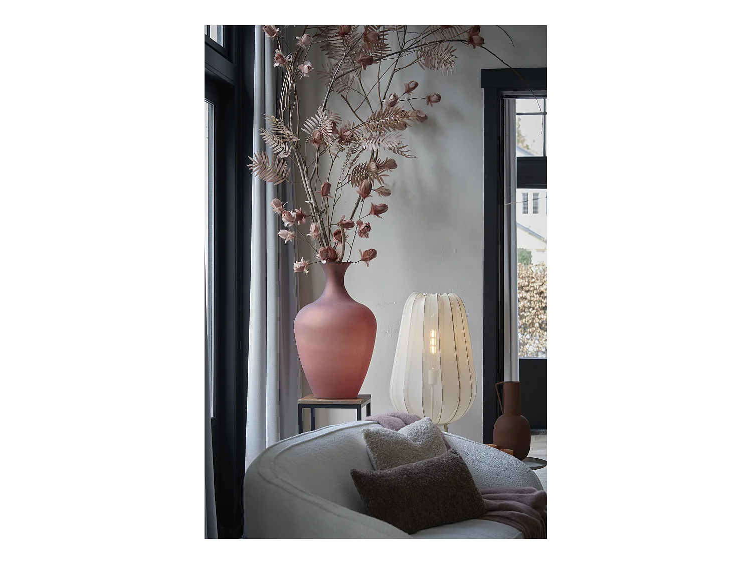 Stehleuchte PLUMERIA - Ø42x132cm - Beige