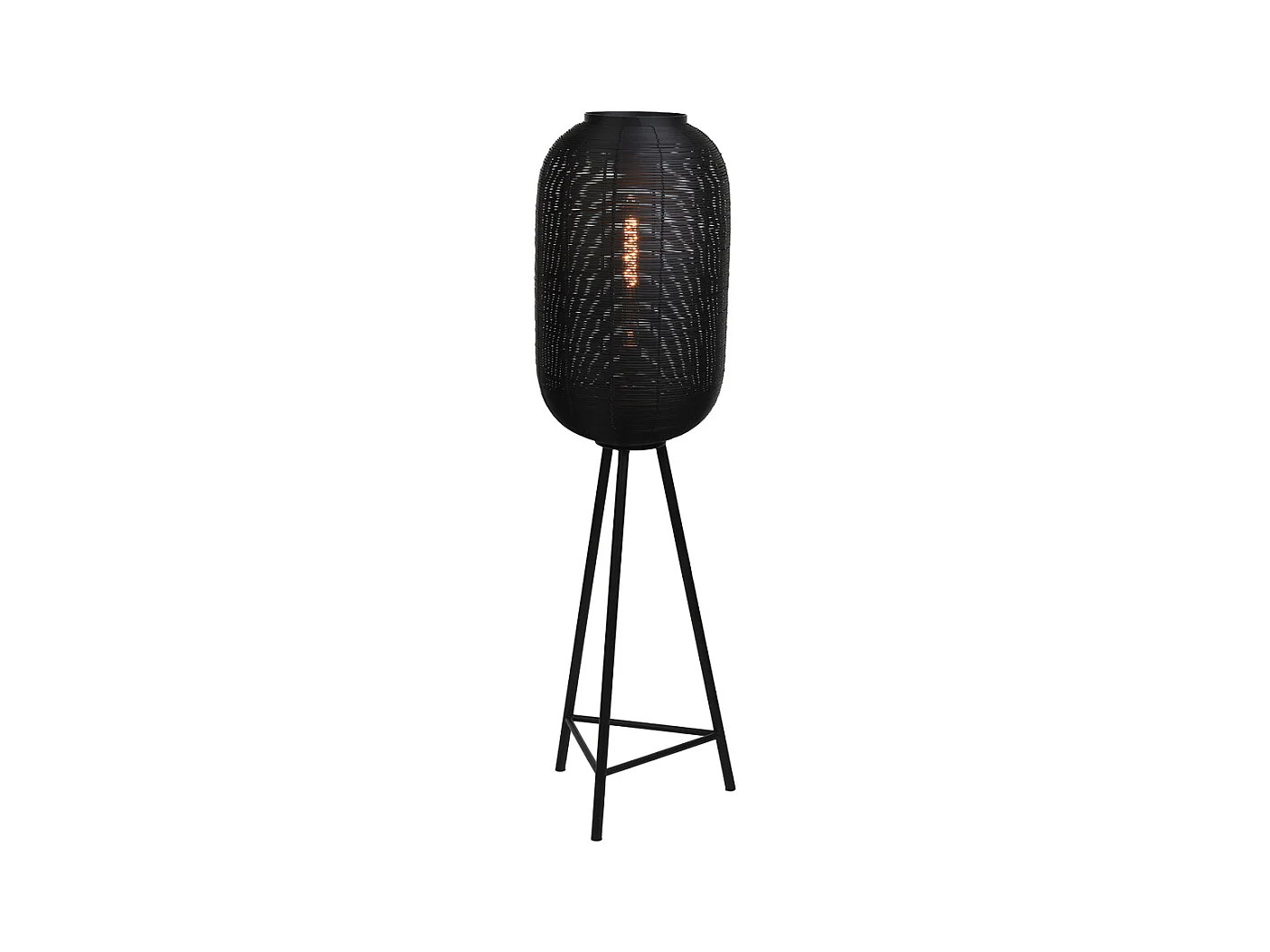 Stehleuchte TOMEK - 35x35x136cm - Schwarz