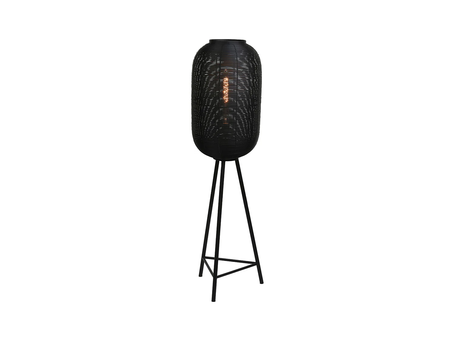 Stehleuchte TOMEK - 35x35x136cm - Schwarz