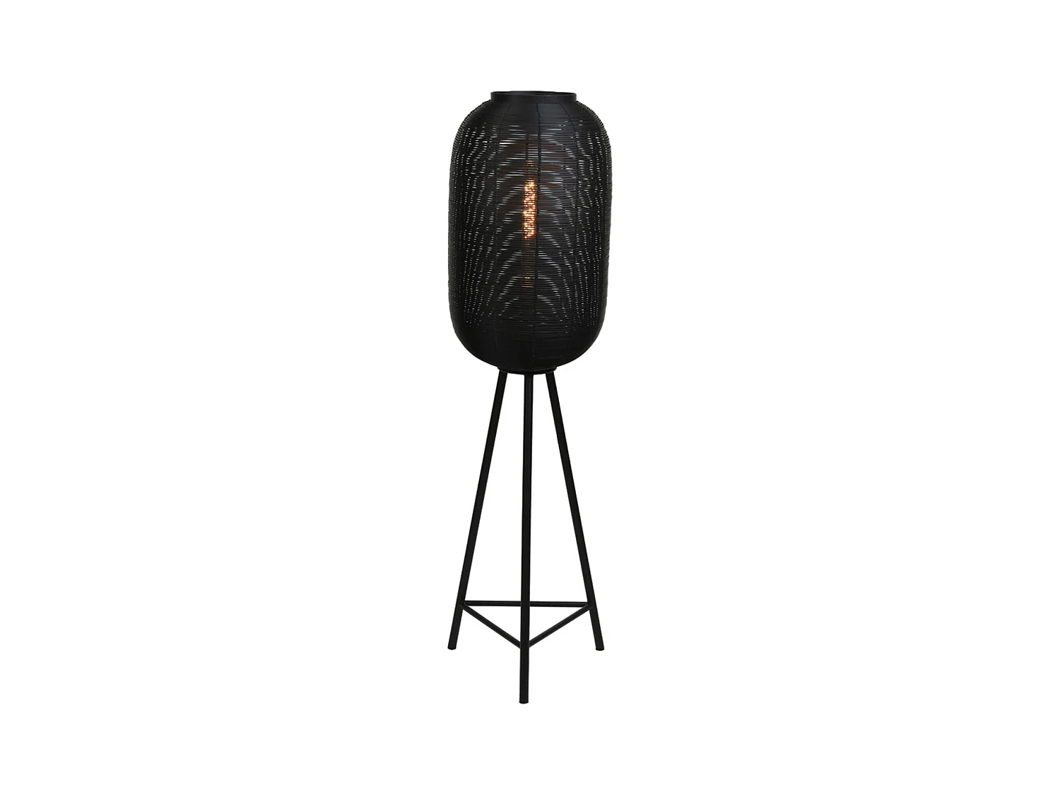 Stehleuchte TOMEK - 35x35x136cm - Schwarz