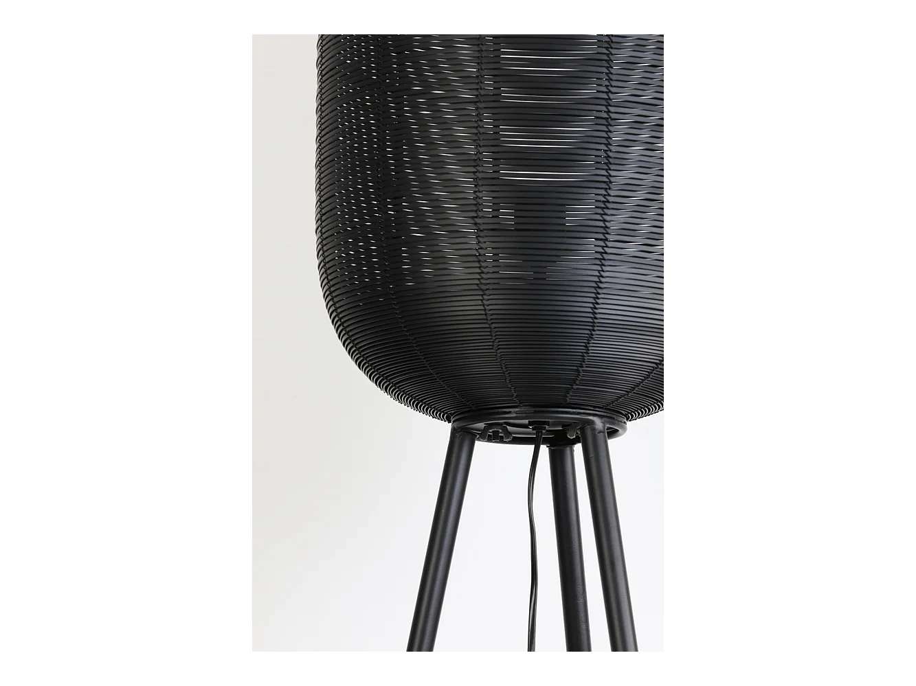 Stehleuchte TOMEK - 35x35x136cm - Schwarz