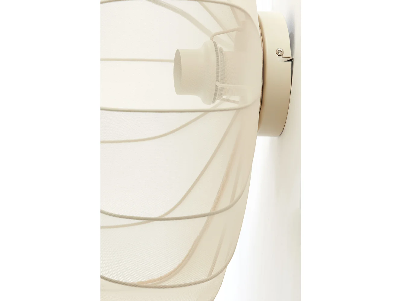 Plafonnier PLUMALIA - Ø50x24cm - Beige