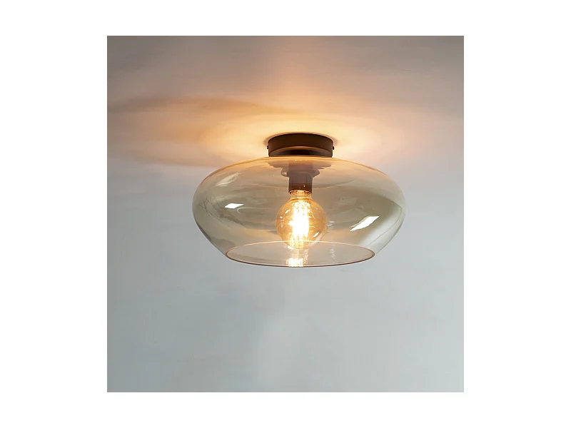 Plafonnier Elevate Glass - Verre couleur ambre