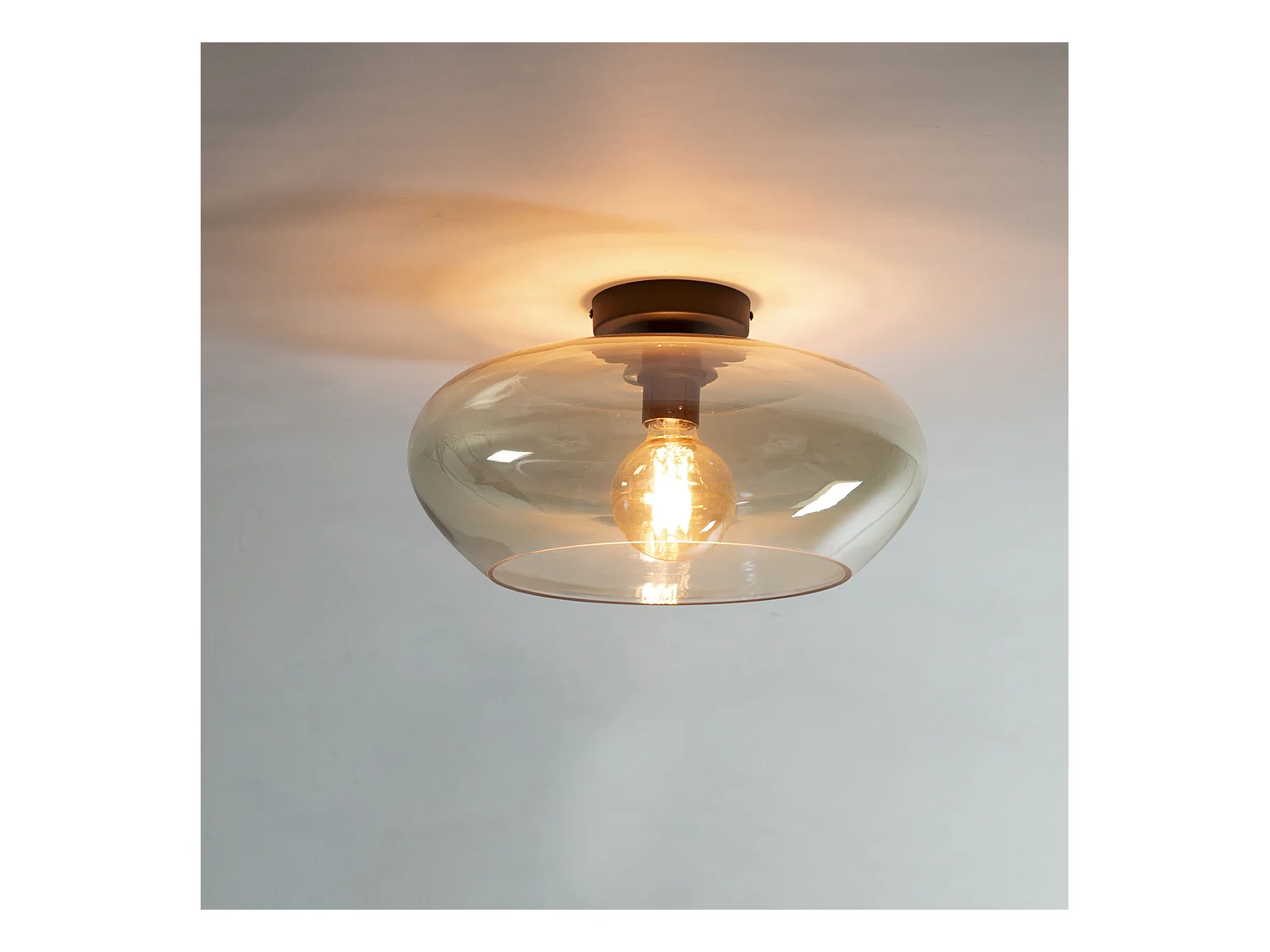 Plafonnier Elevate Glass - Verre couleur ambre