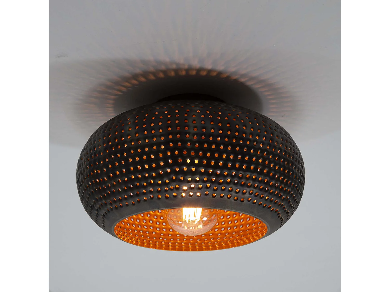 Plafondlamp Ø35 Disk Punch