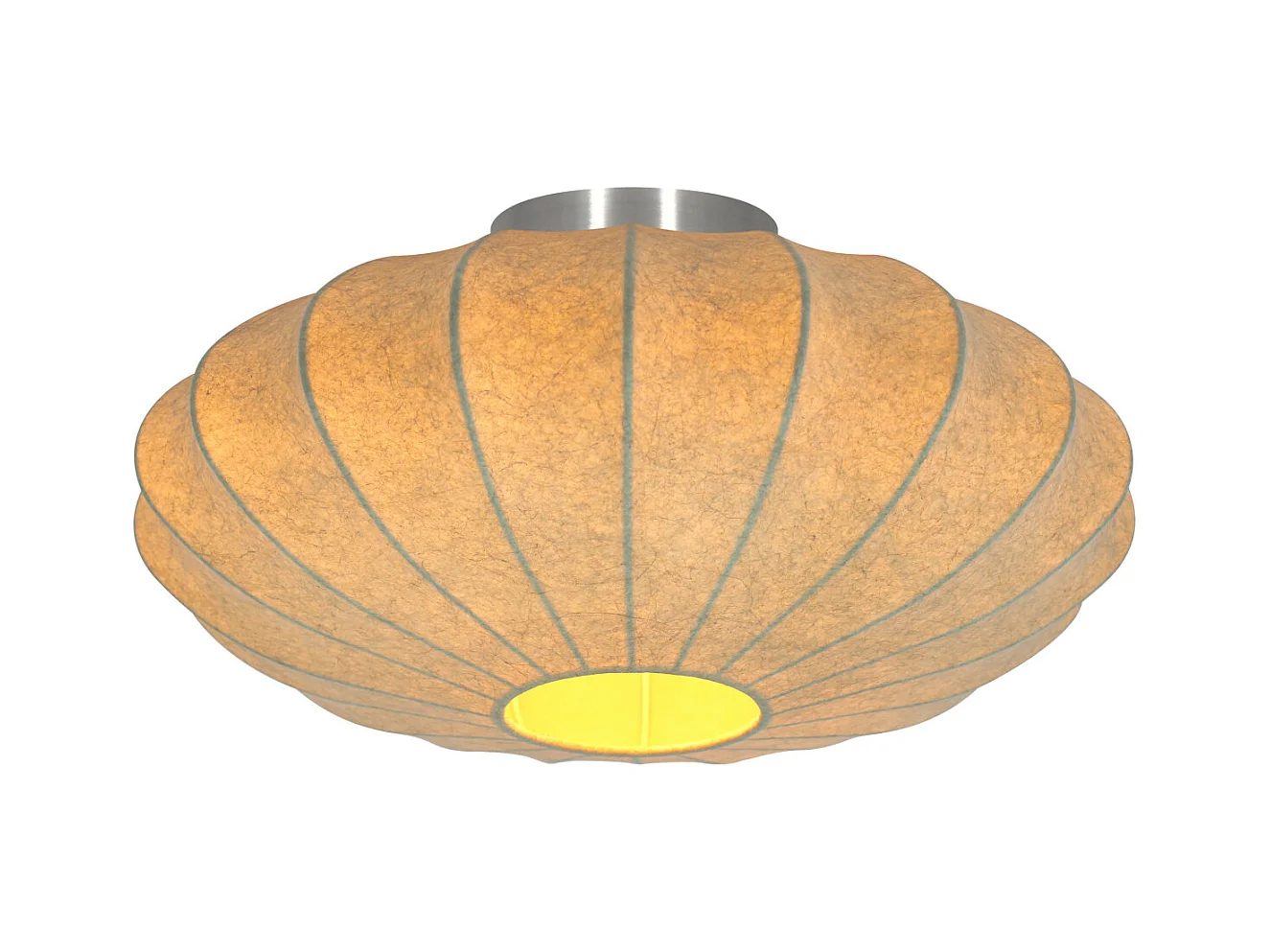 Plafonnier FAY - Ø40x17,5cm - Marron