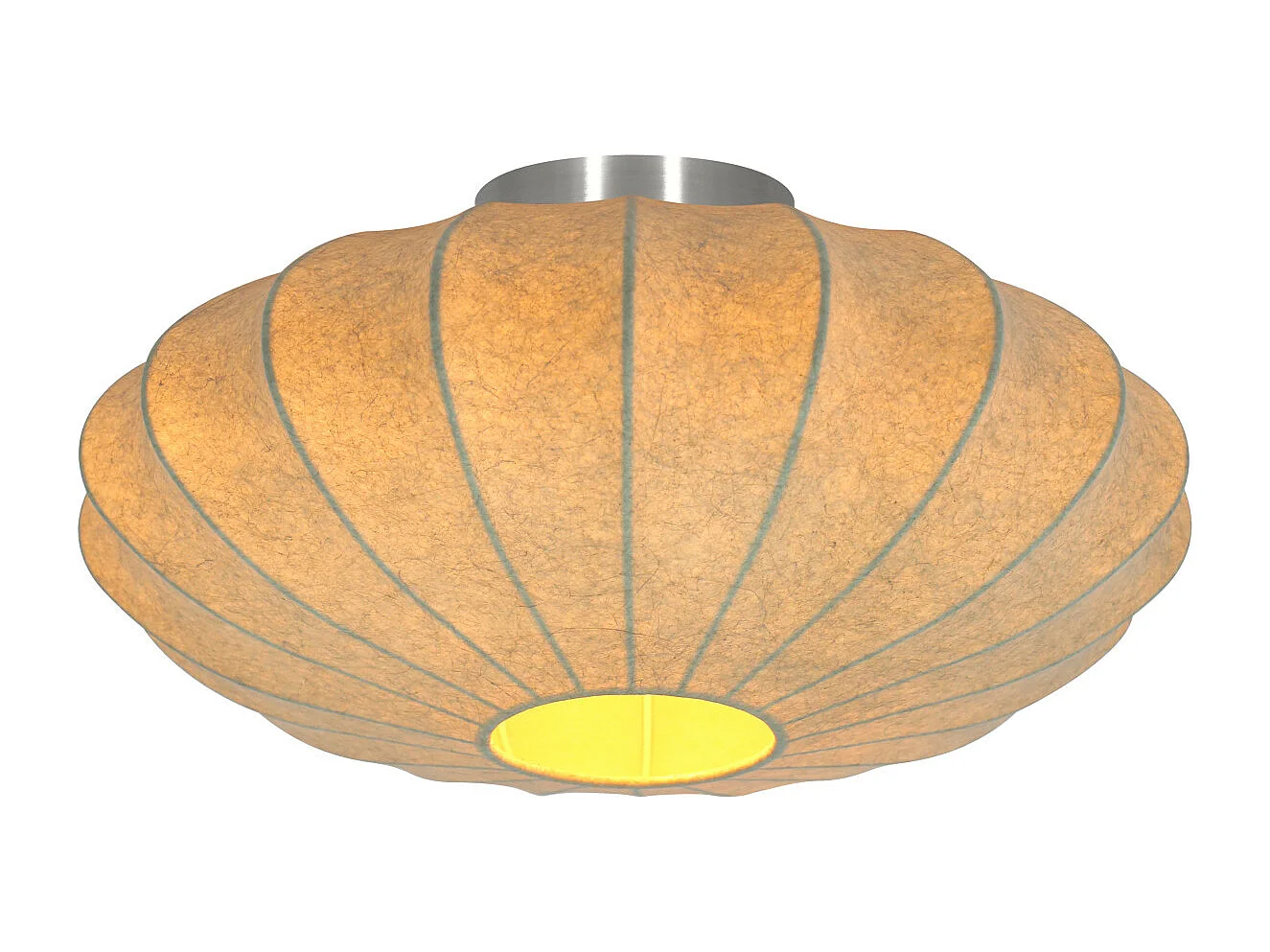 Plafonnier FAY - Ø40x17,5cm - Marron